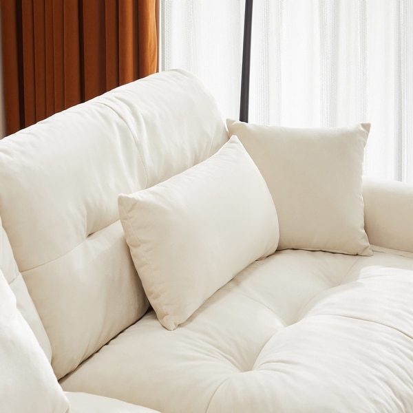 Modern Sectional Couch Comfortable Upholstered Sofa Set with Lumbar Pillow Bed Bath Beyond 41989339