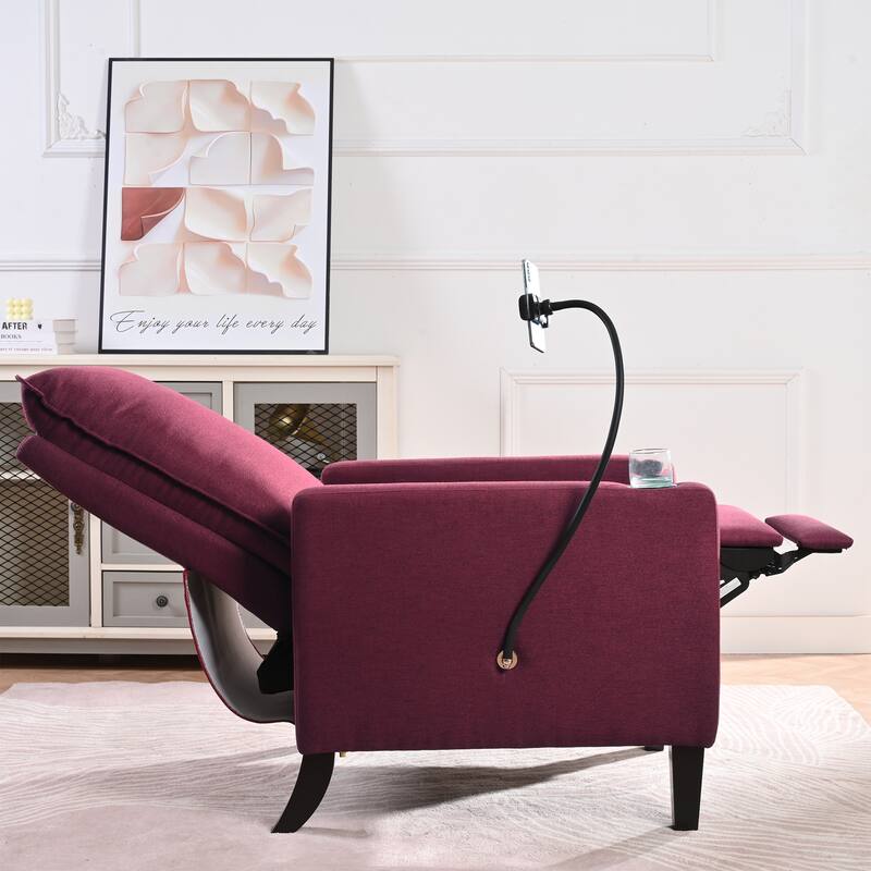 Recliner Chairs for Adults,Adjustable Recliner Sofa with Mobile Phone Holder & Cup Holder