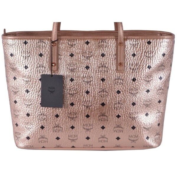 Rose gold mcm bag