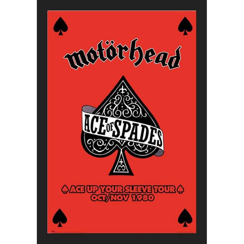 Motorhead Ace of Spades Framed Poster - 24 x 36 Inch