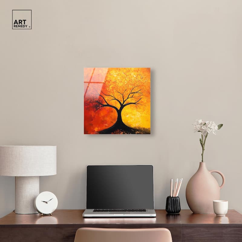 Tree of Opposites I Acrylic by Art Remedy, Ready to Hang