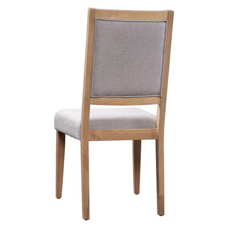 82" Rustic Extendable Dining Table Set: 7-Piece Trestle Table with 6 Upholstered Chairs & 2 Removable Leaves