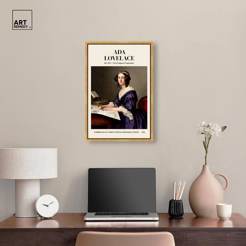First Programmer Art Canvas by Art Remedy