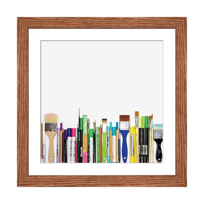 iCanvas "Real Weapons Of Mass Creation" by Bianca Green - Walnut - 24x24x1