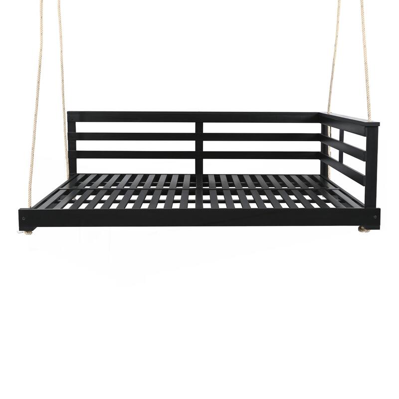 Acacia Wood Porch Swing Bed