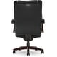 preview thumbnail 14 of 29, La-Z-Boy Bellamy Executive Leather Office Chair with Memory Foam Cushions, Solid Wood Arms and Base, Waterfall Seat Edge