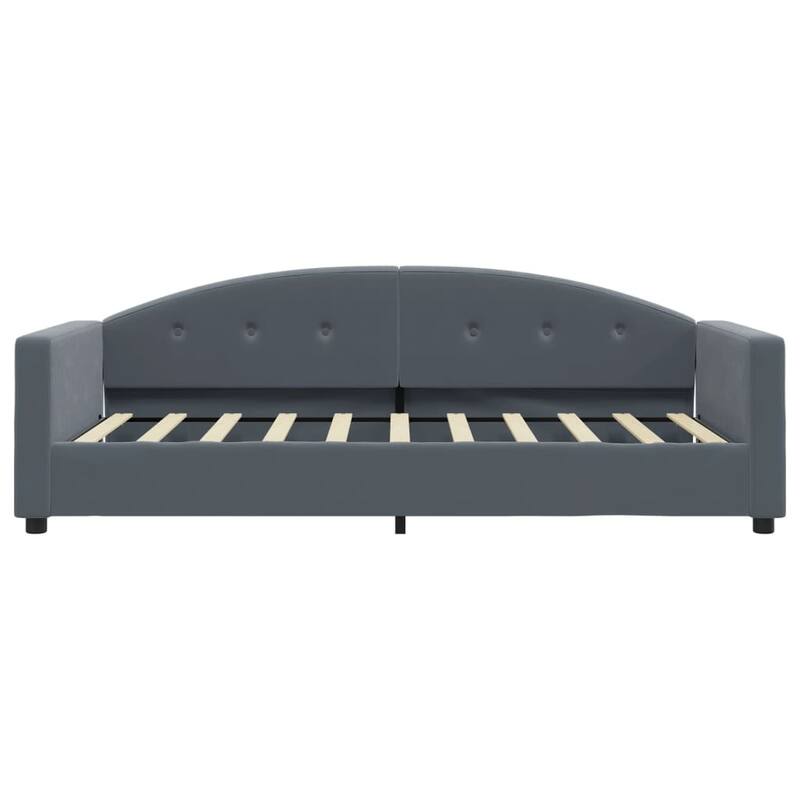 vidaXL Daybed with Trundle without Mattress Dark Gray 39.4"x74.8"