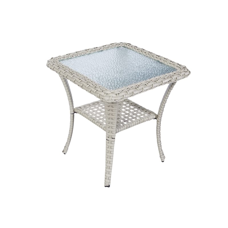 Gymojoy Outdoor Rocking Chairs Table with Cushions Set of 2