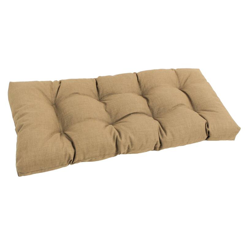 Blazing Needles All-Weather 42-inch Solid Bench Cushion - Sandstone