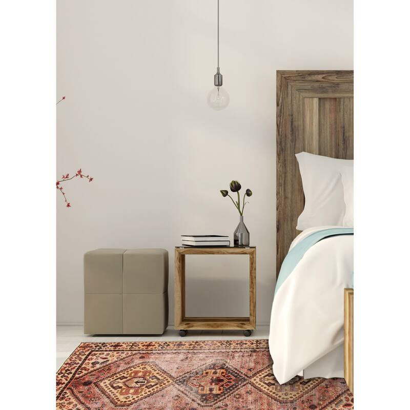 ECARPETGALLERY Hand-knotted Antalya Vintage Copper Wool Rug - 4'2 x 6'5