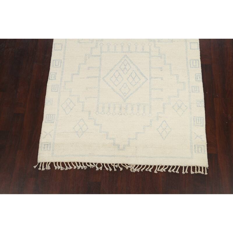 Vegetable Dye Moroccan Berber Oriental Area Rug Wool Handmade - 5'6" x 7'11"