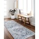 preview thumbnail 1 of 12, Livabliss Lillian Transitional Medallion Machine Washable Area Rug Blue/Grey - 7' 10" x 10' 2" - Rectangle