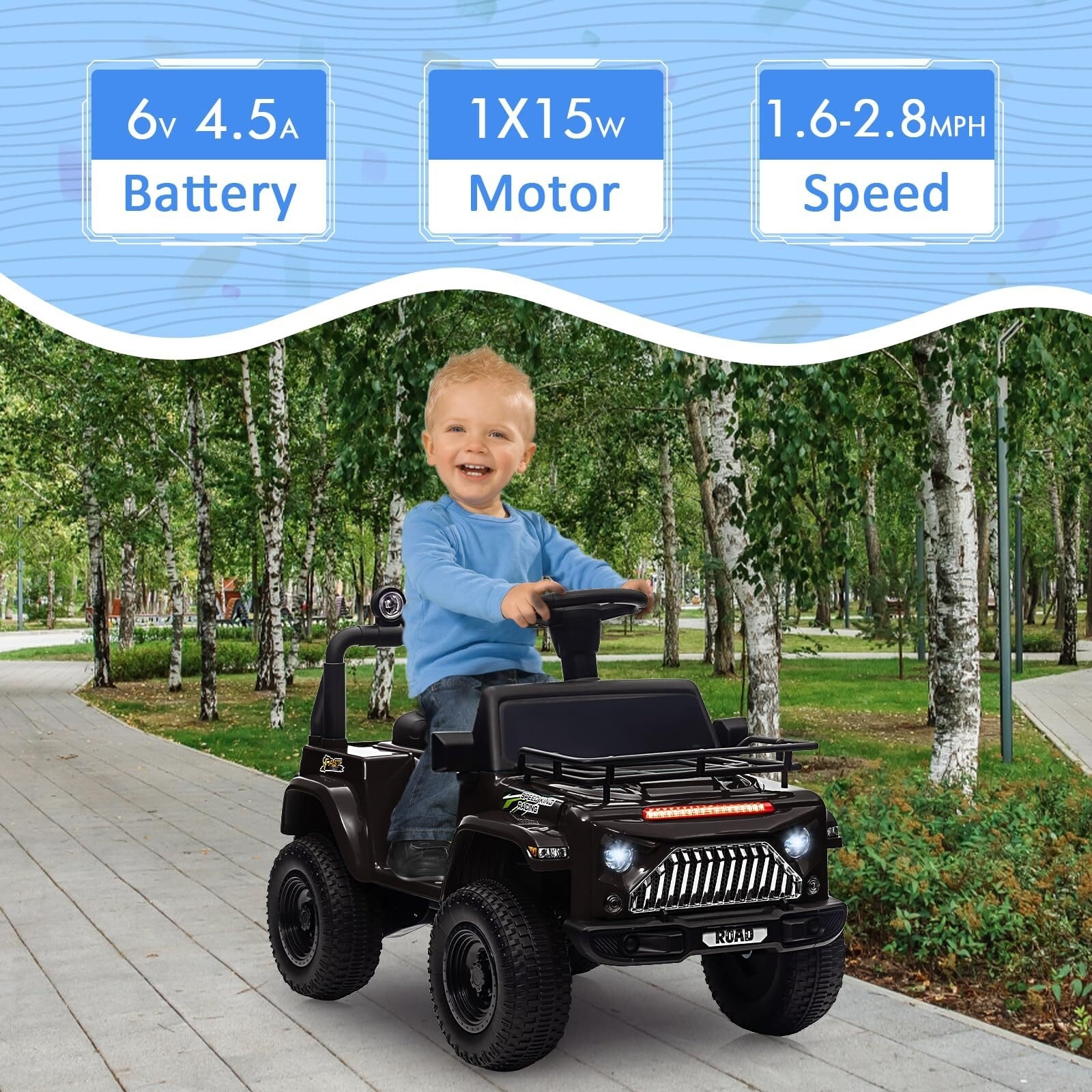 6V Ride On Car for Toddlers - N/A