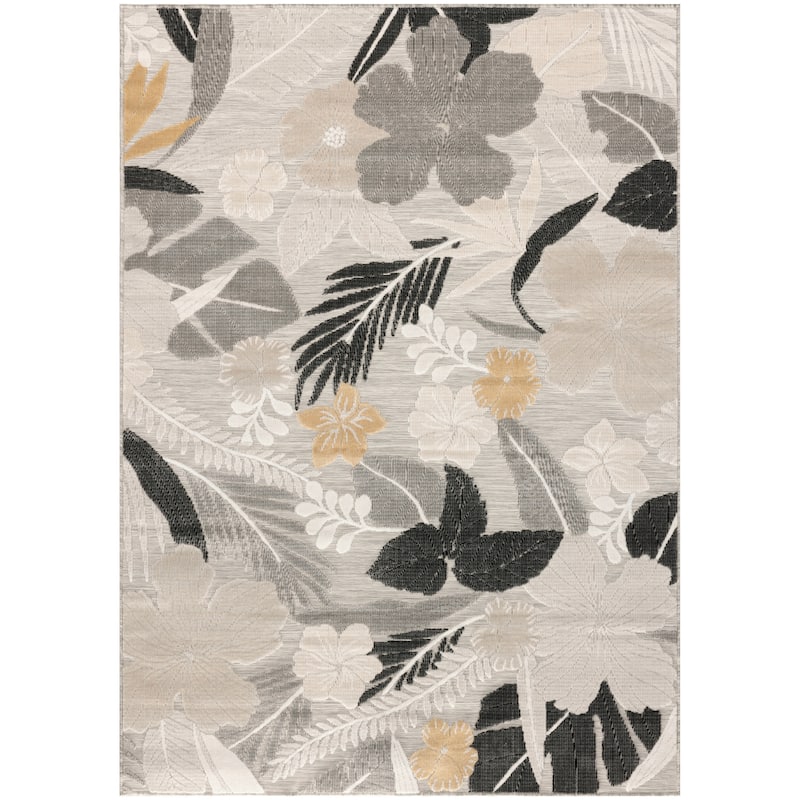 Nourison Suncoast Indoor/Outdoor Floral Area Rug.