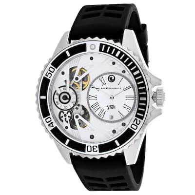 Oceanaut Men's Tide Silver Dial Watch - OC0990 - Black - 6 (36)