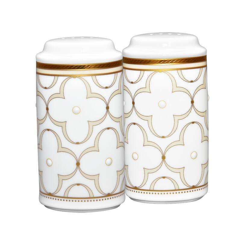 Noritake Trefolio Gold Salt & Pepper, 4"