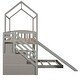 preview thumbnail 29 of 30, Twin over Twin Bunk Bed with Slide, Storage Steps & Playhouse Design