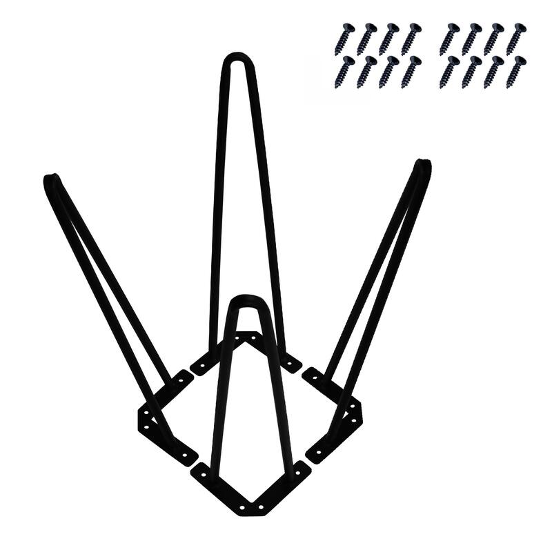 4 Piece Hairpin Metal Table Legs Furniture Legs - 19"(4 pcs)