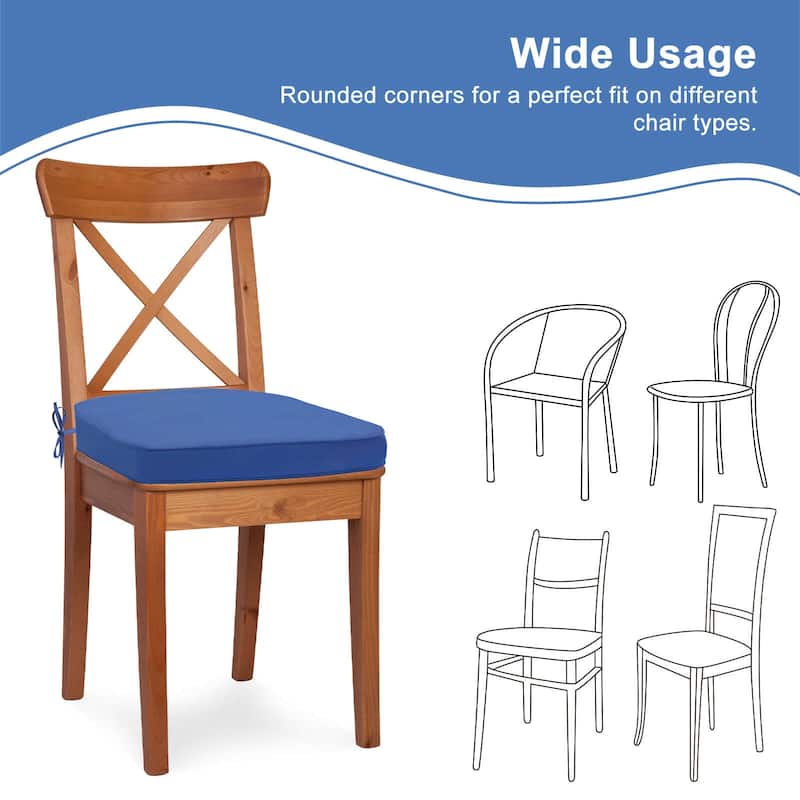 Aoodor Outdoor Chair Cushion, Soft, Fade-resistant Polyester Set of 2 - 21''x21''