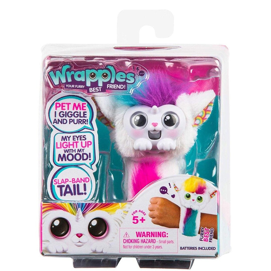 Shop Little Live Pets Wrapples Electronic Plush Toy White Una