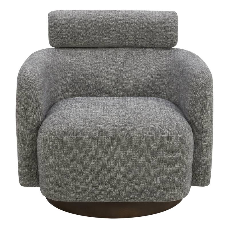 Spruce & Spring Ray Modern Swivel Accent Barrel Chairs