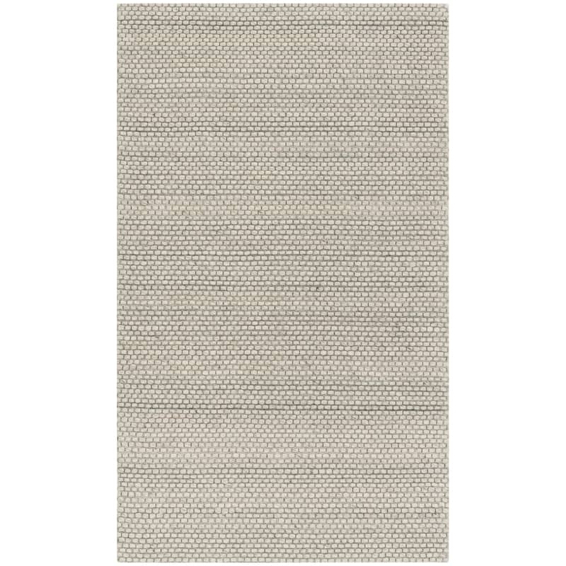 SAFAVIEH Handmade Natura Refiqe Wool Rug - 2'3" x 4' - Grey - Rectangle