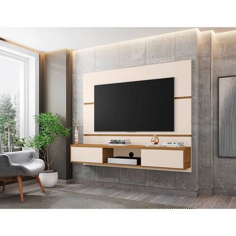 Vernon Mid Century Modern Wood 62.99 inch Floating Entertainment Center