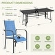 preview thumbnail 68 of 174, Patio Dining Set, Outdoor Dining Table and Chairs Set with Textilene Chairs, Adjustable Umbrella Hole for Garden, Backyard