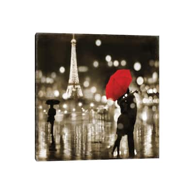 iCanvas "A Paris Kiss" by Kate Carrigan Canvas Print