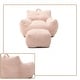 preview thumbnail 8 of 23, Plush Cloud-Like Bean Bag Chair & Ottoman Set - Soft Microsuede Lounger for Living Room/Playroom