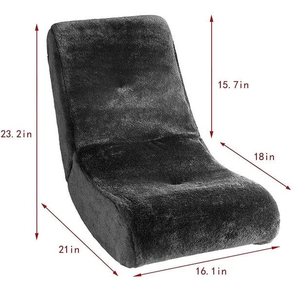 dimension image slide 2 of 5, Heritage Kids Foldable Rocker Gaming Chair