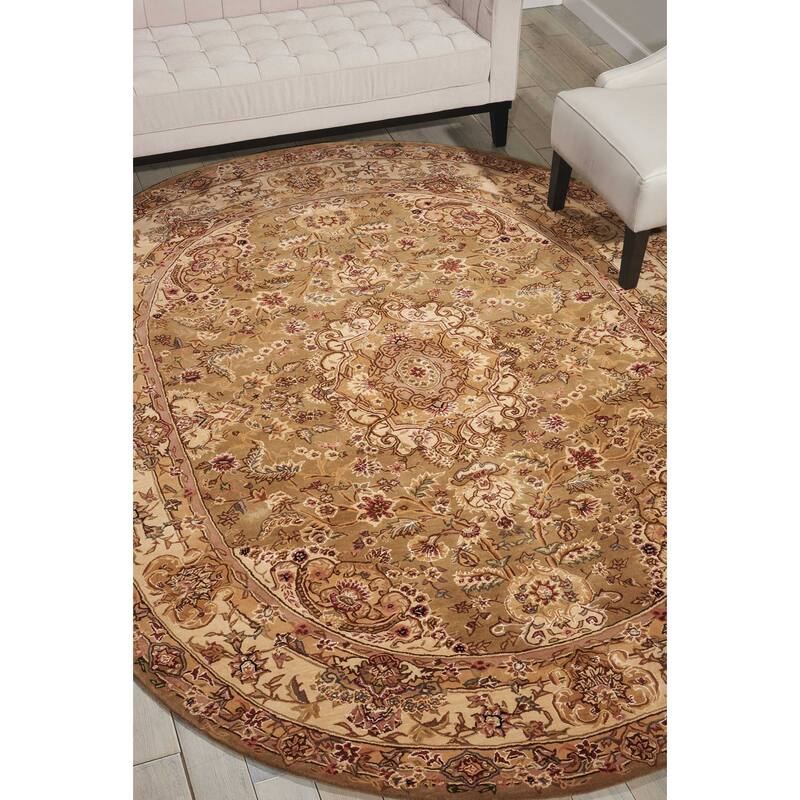 Nourison Hand-tufted Traditional Persian Wool Silk Area Rug
