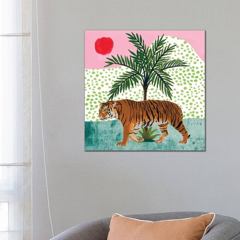 iCanvas "Tiger at Sunrise II" by Melissa Wang Canvas Print - 26x26x1.5