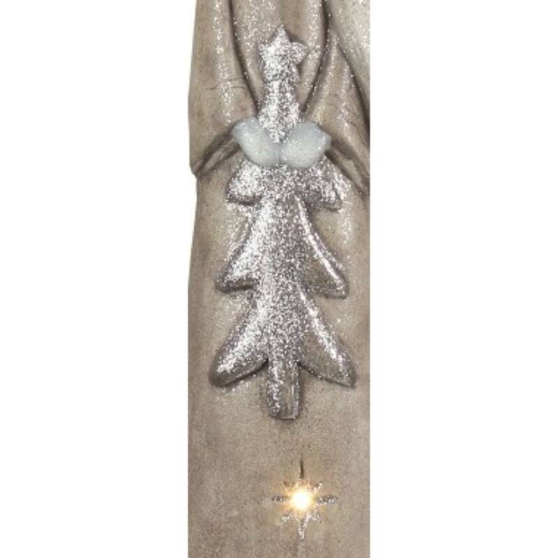 LED Lighted Tall Reindeer Christmas Figurine - 30" - Brown and Silver
