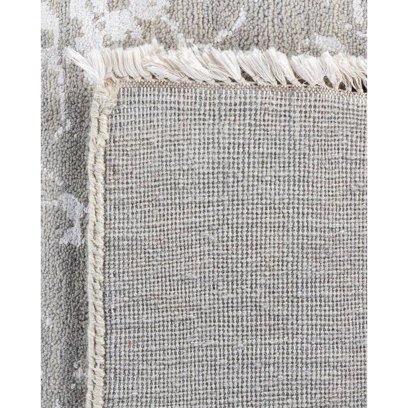 Ikat One-of-a-Kind Hand-Knotted Area Rug, Gray - 8' 0" x 10' 2"