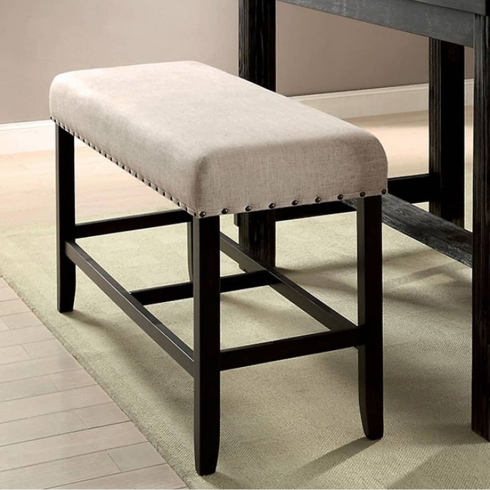 Sania II Rustic Counter Ht. Bench - 25 H x 44 W x 16 L Inches