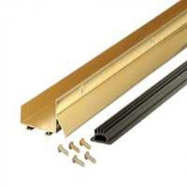 M-D 36 Bright Gold Aluminum Door Bottom Drip Cap