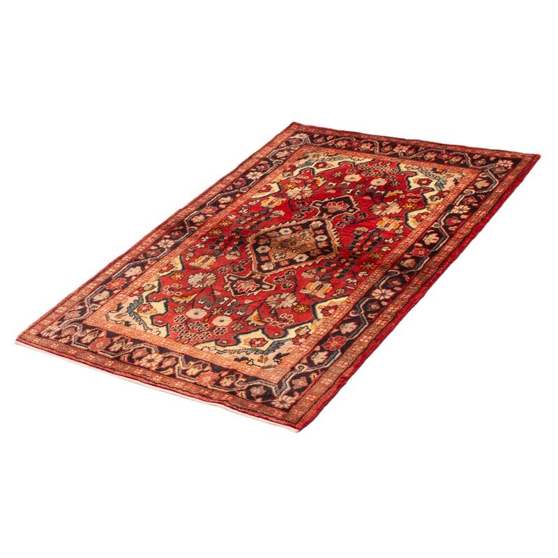 ECARPETGALLERY Hand-knotted Anadol Copper Wool Rug - 4'3 x 6'9