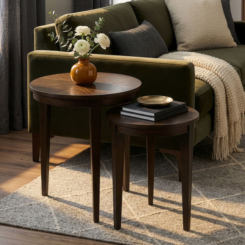 Butler Cocoa Nest Of Tables - Wood