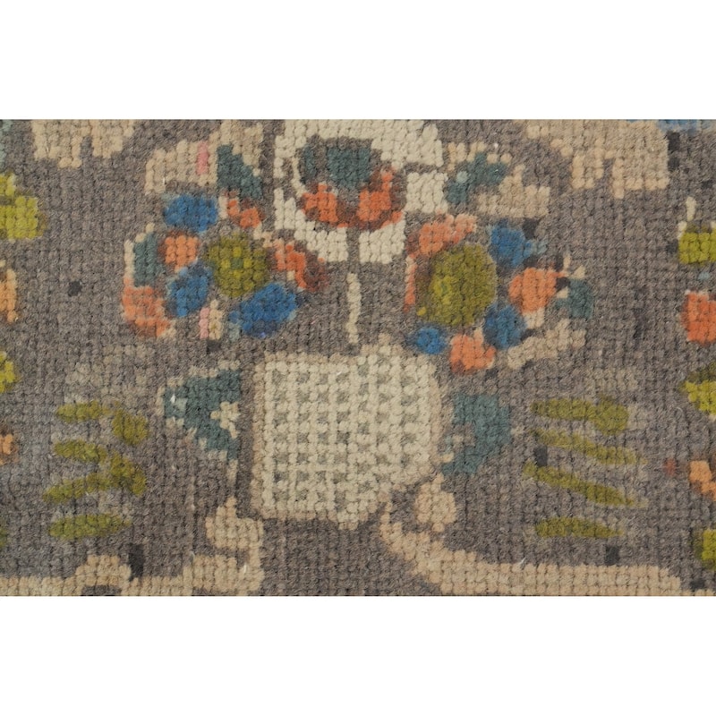 Hand Knotted Oriental 100% Wool Carpet Traditional Floral Yellow & Gold Tabriz Area Rug - 12' 6'' X 9' 6''