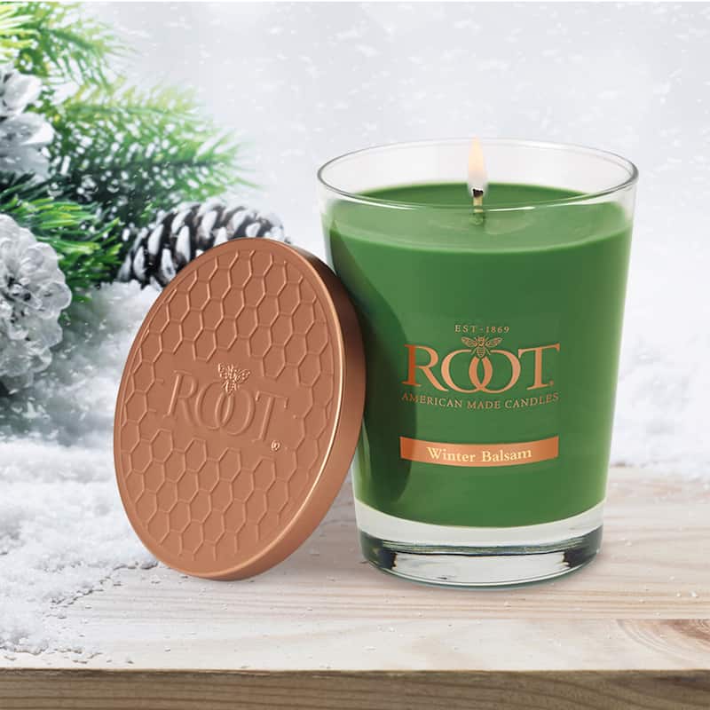 Root Candles Winter Balsam 10.5 oz Large Veriglass Jar