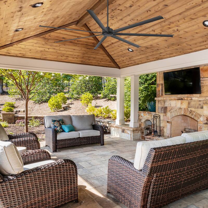 72"/84"/96"/120"/144" Extra Larger HVLS Commercial Ceiling Fan with Remote and Aluminum Blades