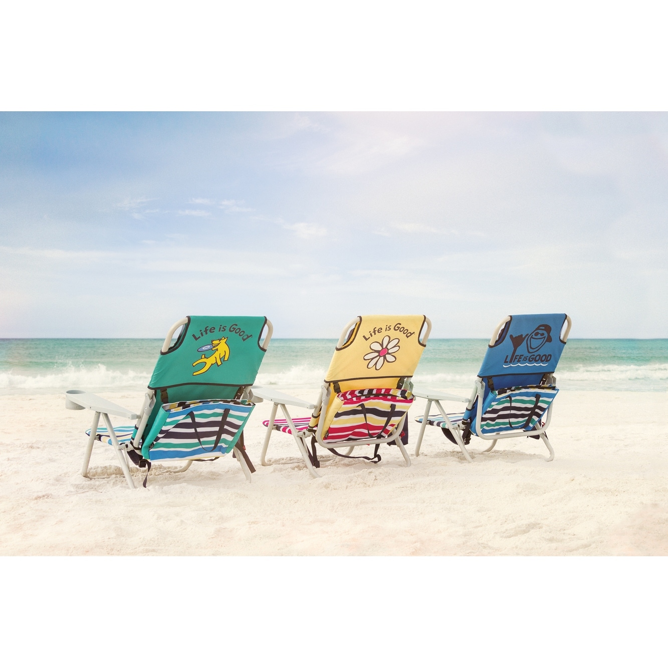 Shop Black Friday Deals On Life Is Good Grey Oversized Beach Chair Overstock 32308728