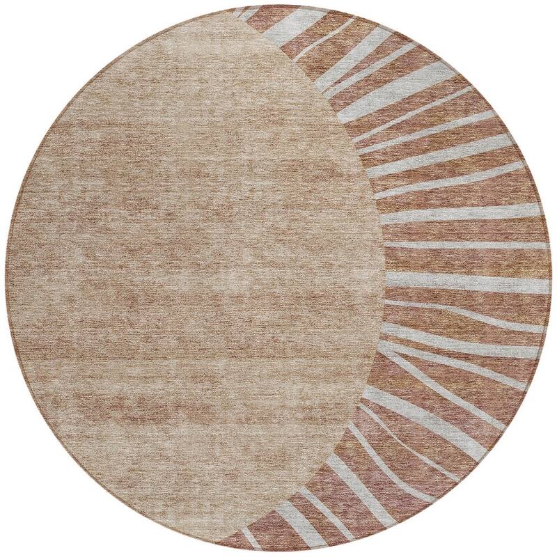 HomeRoots Abstract Transitional Rectangle Outdoor Rug