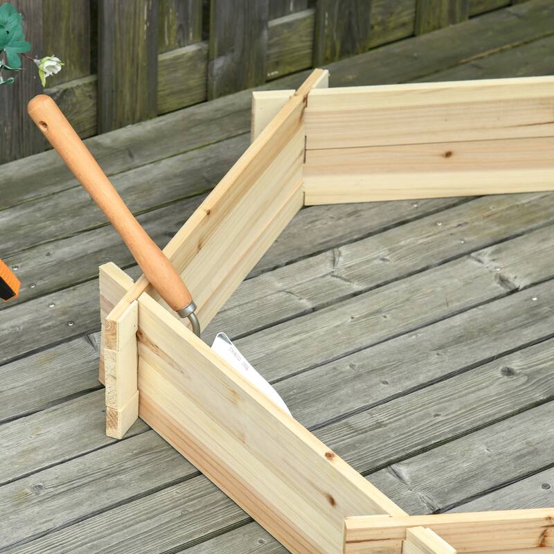Outsunny Wooden Raised Garden Bed