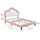 preview thumbnail 12 of 33, Moasis PU Adjustable Cloud Headboard Bed Frame Platform with LED