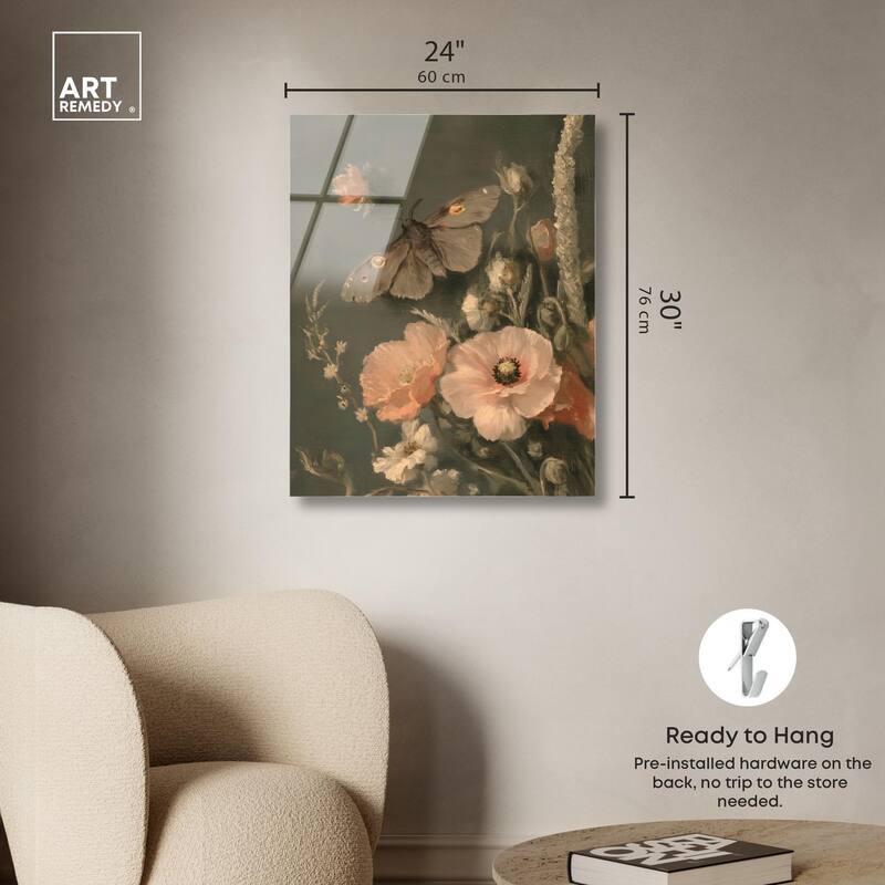 Shadowed Flutter Acrylic by Art Remedy, Ready to Hang