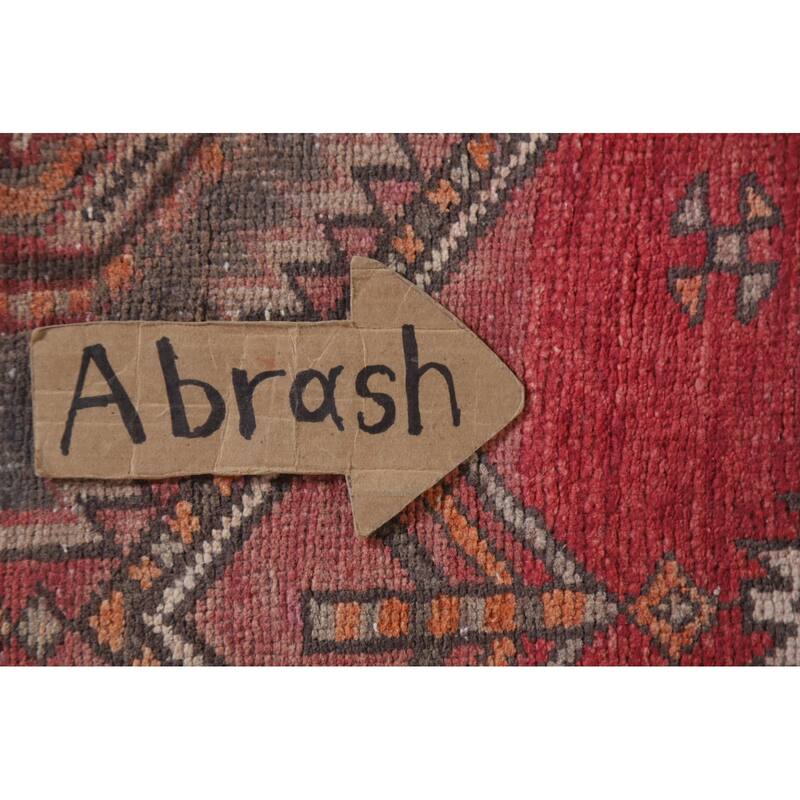Hand Knotted Oriental 100% Wool Carpet Traditional Geometric Greys & Charcoal Ardebil Runner Rug - 12' 9'' X 3' 7''