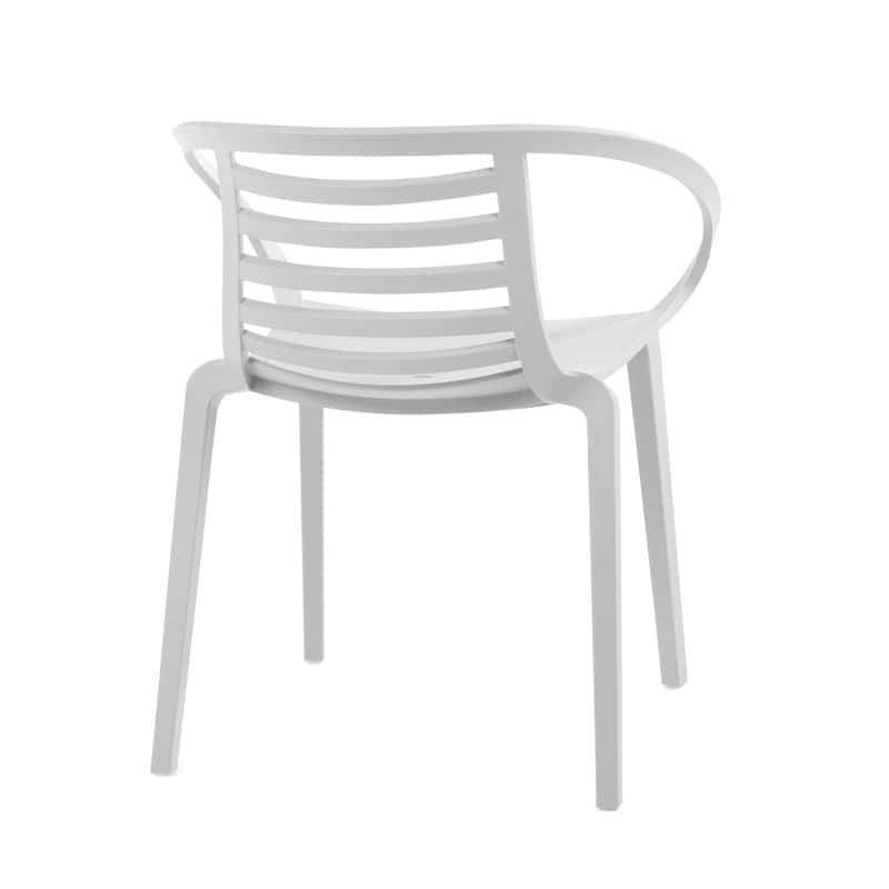 WRGHOME Modern Stacking Patio Dining Armchairs Indoor/Outdoor (Set of 2) - 30.31'' H X 25.19'' W X 22.04'' D