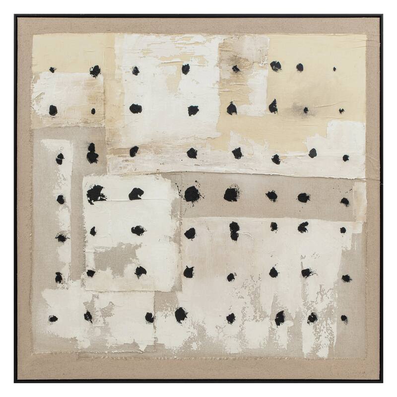 Canvas Wall Art Wood Frame Textured Design for Home Office - 40" Multi